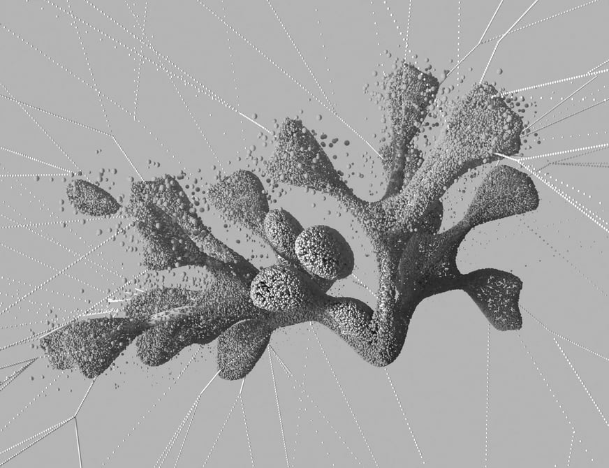 3D rendering of abstract ocean coral