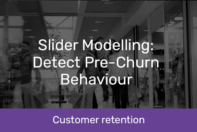 Slider modelling: Detect pre churn behaviour