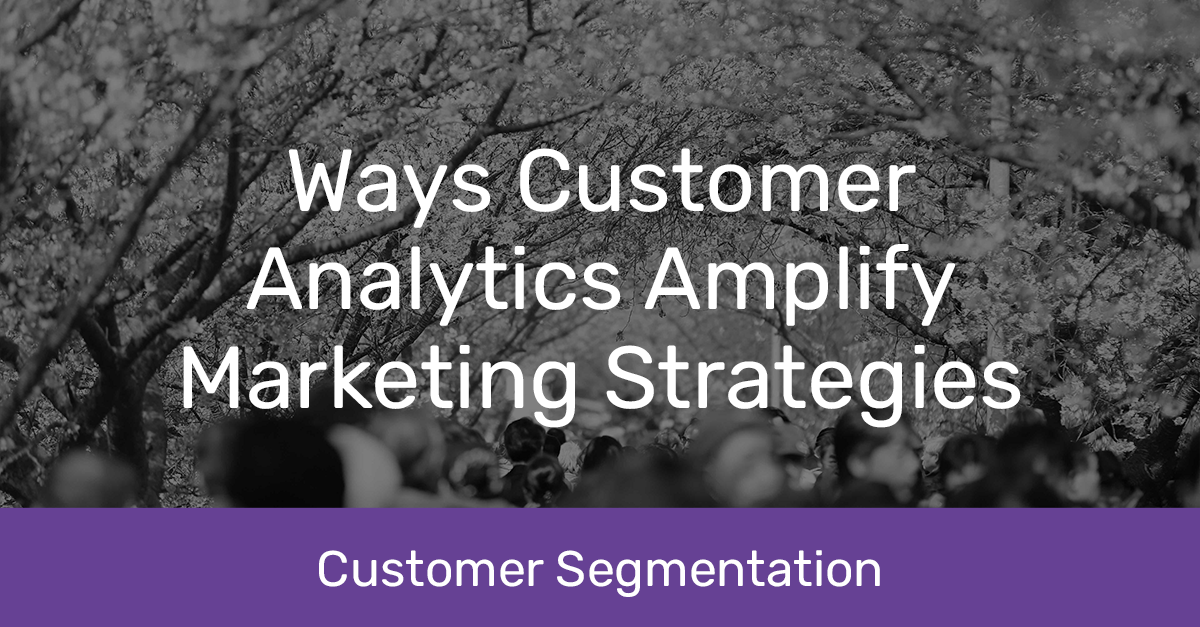 Customer analytics amplify marketing