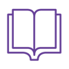 Purple book icon