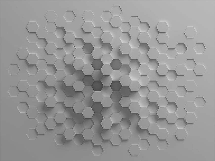 Network of hexagons 