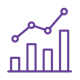 Incremental growth icon  datamine ai analytical technologies