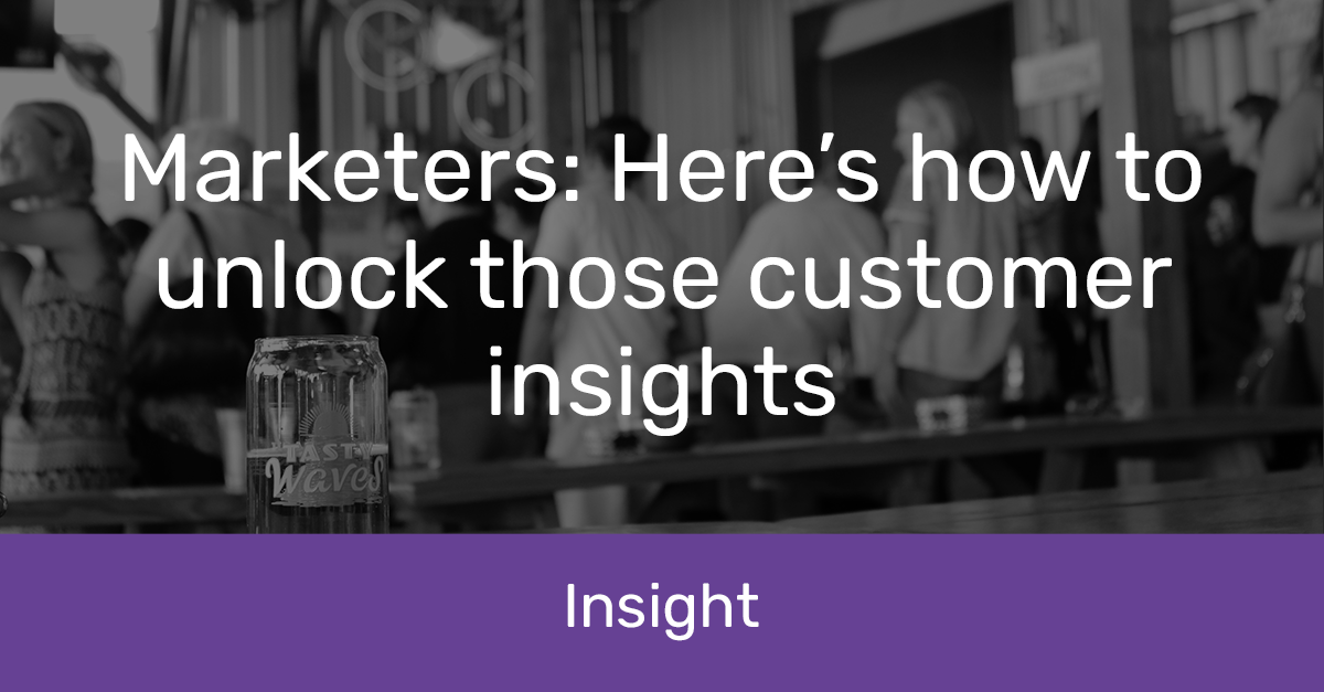 Marketers customer insight