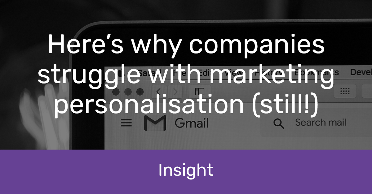 Marketing personalisation