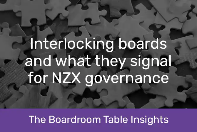The boardroom table