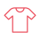 Red retail shirt logo